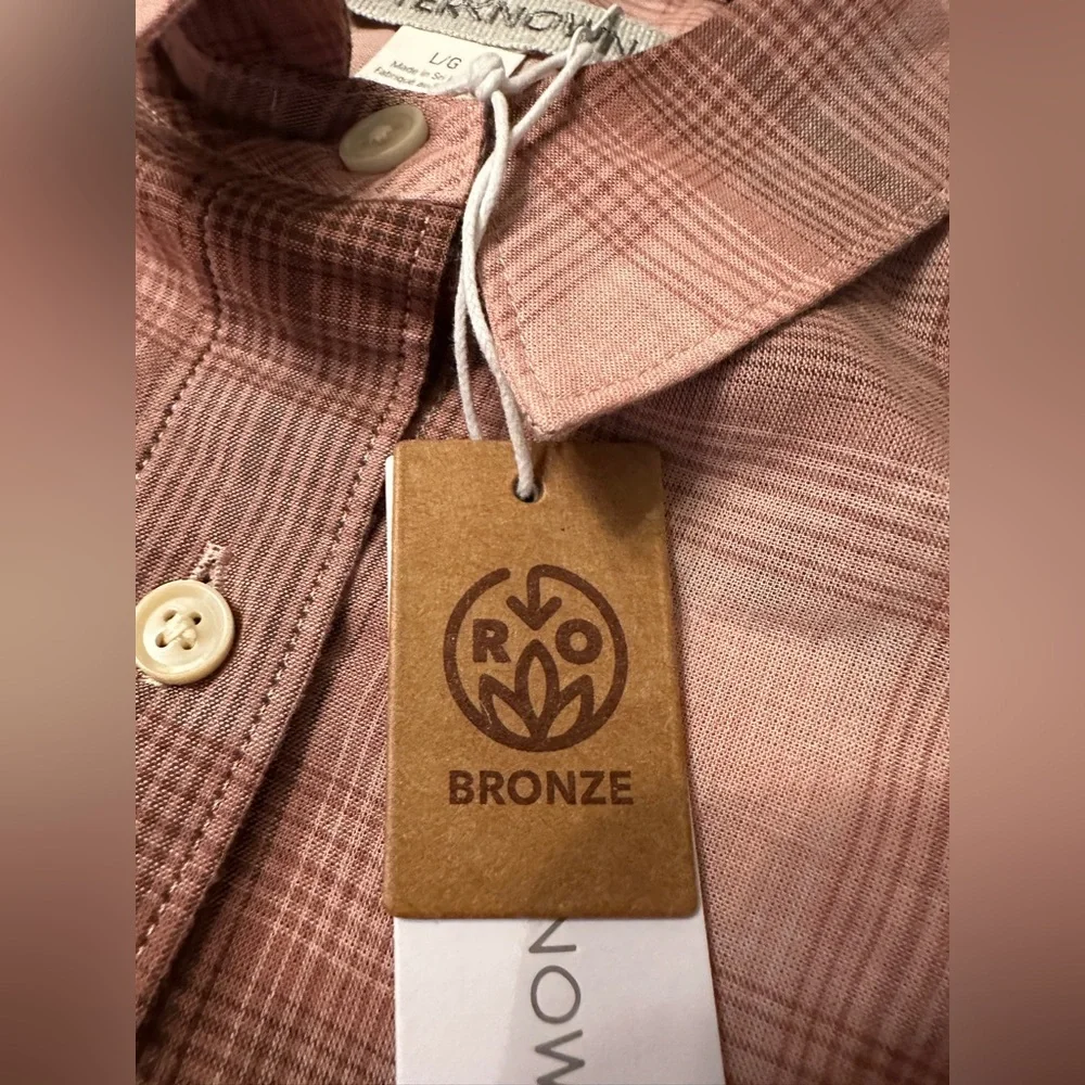 Outerknown Winddrift Plaid Button-Up Women's Top - NWT - Size L - Picture 8 of 12